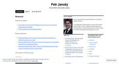 Desktop Screenshot of petrjansky.cz